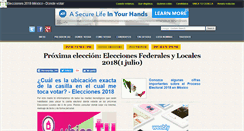 Desktop Screenshot of infoeleccionesmexico.com