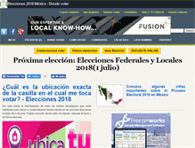 Tablet Screenshot of infoeleccionesmexico.com